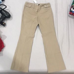 Khaki stretch pants